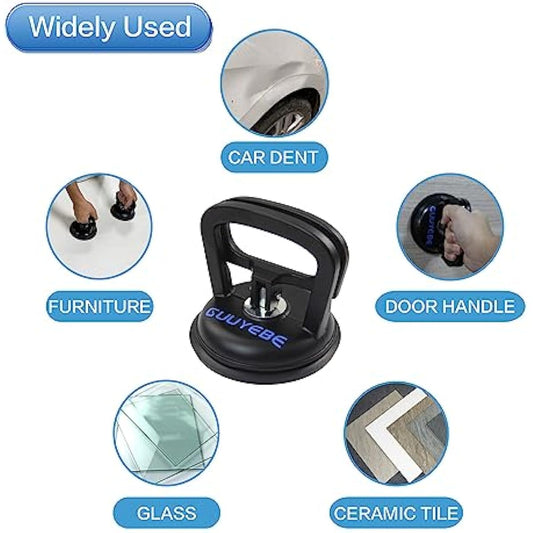 Heavy Duty Suction Cup, Vacuum Suction Cups for TV LED LCD Glass Mirror Screen Panel Granite Tiles and Compatible with Dent Puller to car Repairs Lifting Handle Removal Tool 2 Pack