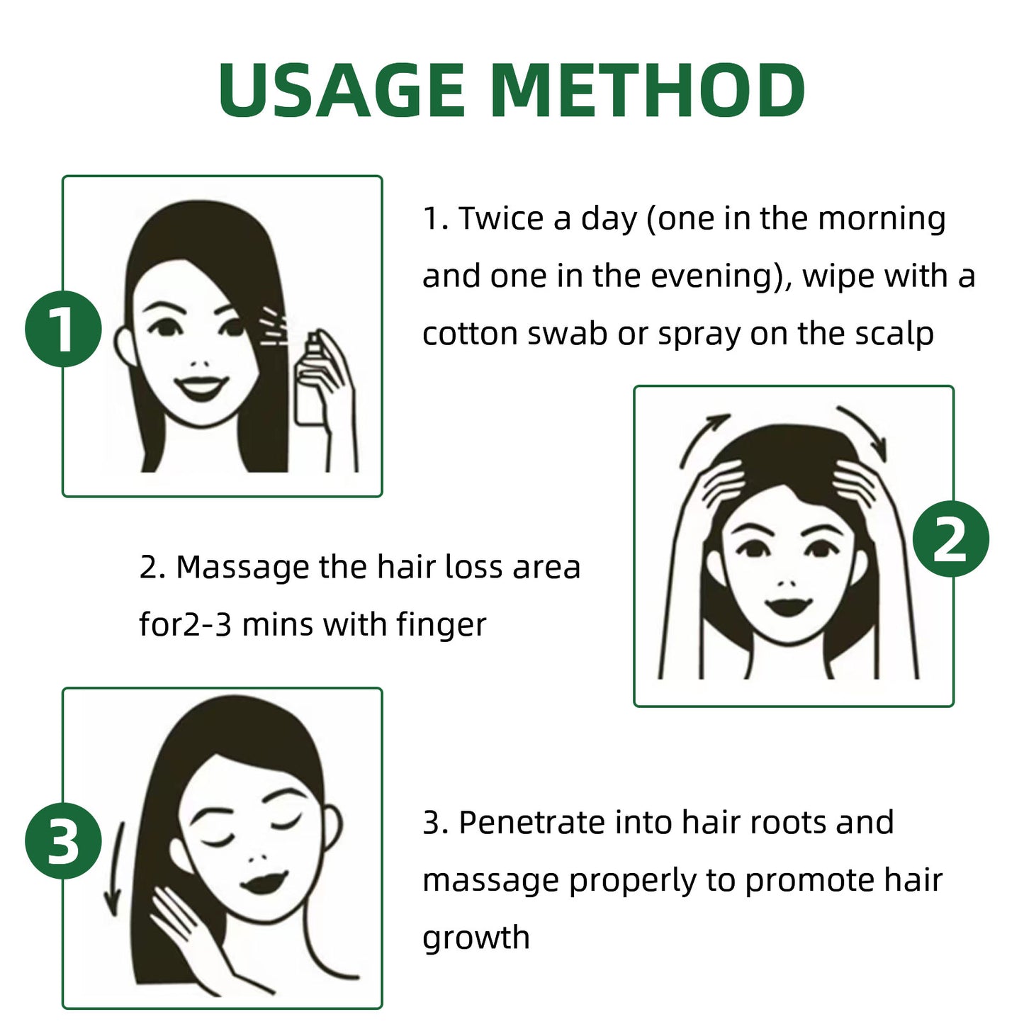 GDBadais Ginseng Hair Growth Liquid, Ginseng Essence Moisturizes Hair, Hair Prevents Loss And Care Hair Growth Spray