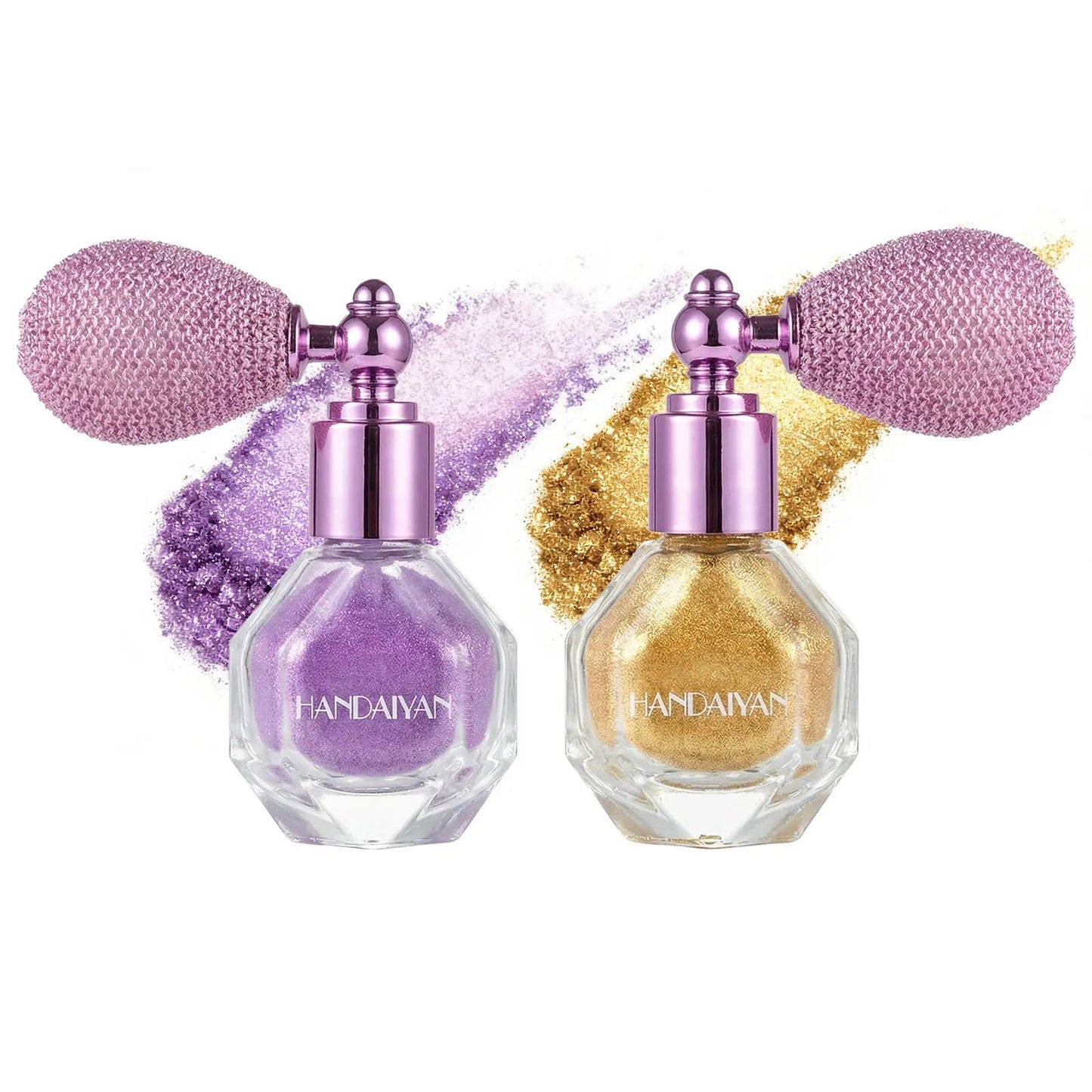 HANDAIYAN Star Mist Shimmer Highlighter Spray | Glitter Hair & Body Glitter Spray for Clothes, Sparkle Body Glitter Powder Makeup Gift for Girls Women