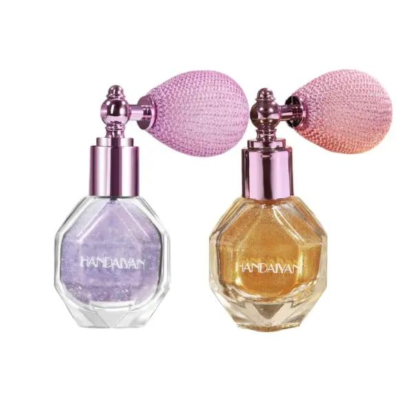 HANDAIYAN Diamond Shimmer Highlighter Powder Spray - Waterproof, Smudge-Proof, Matte Finish, Long-Lasting, Fade-Resistant, Compact, Portable, for Body, Face, Hair, Clothes, High Gloss Glitter, Makeup Essential - Cosmetic