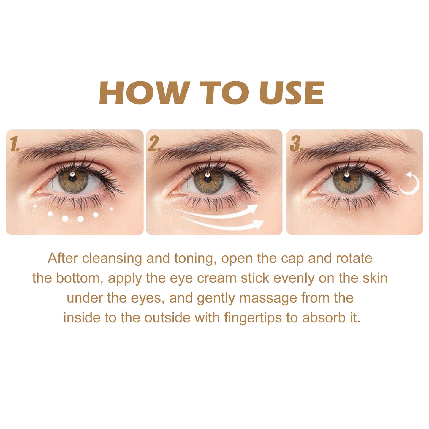 GDBadais Retinol Eye Cream Stick Reduces Eye Bags, Dark Circles And Wrinkles, Moisturizes And Tightenes The Skin Around The Eyes
