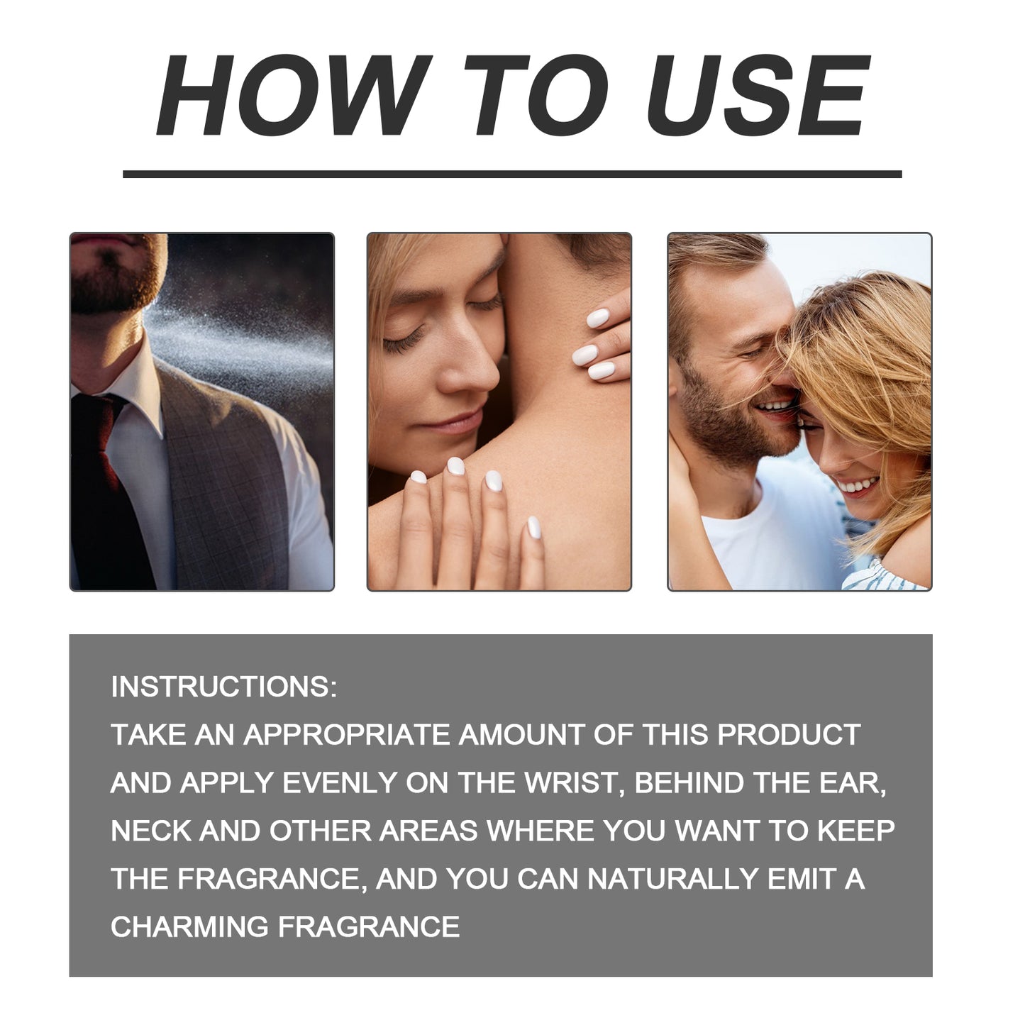 GDBadais Opposite Sex Attraction Perfume, Natural Fresh Lasting Fragrance Release Charm Couple Dating Atmosphere Perfume