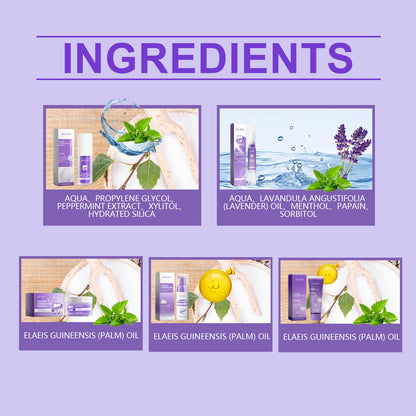 GDBadais Purple Toned Teeth Set Clean Teeth Fresh Breath Care Mouth Clean Mouth Care