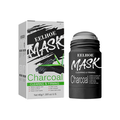 GDBadais Green Tea And Eggplant Solid Mask, Facial Deep Cleansing, Moisturizing And Firming Skin Smear Mud Mask Stick