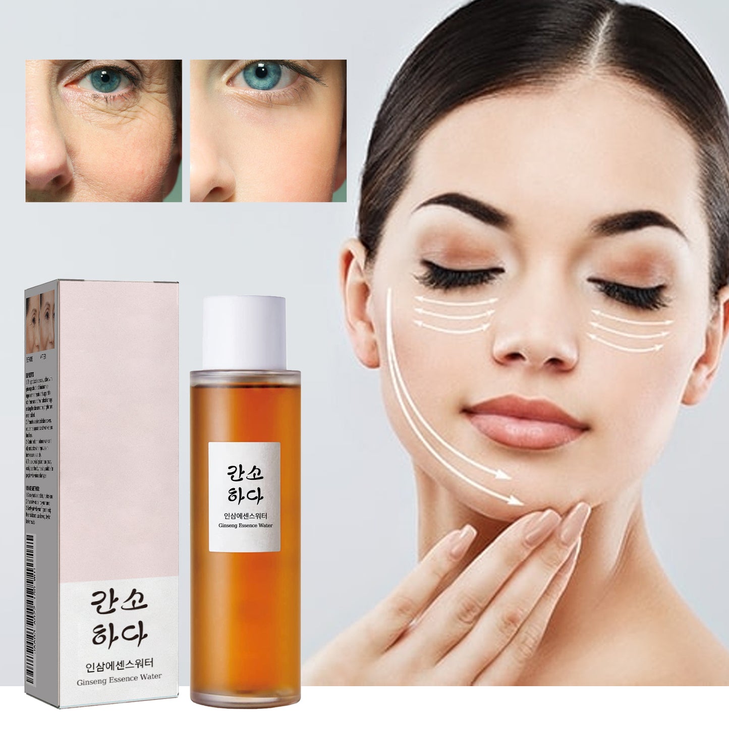 GDBadais  Ginseng Essence Water: Brightens The Complexion, Moisturizes And Repairs Dull Skin, Lightens Fine Lines, And Anti-Wrinkle Serum