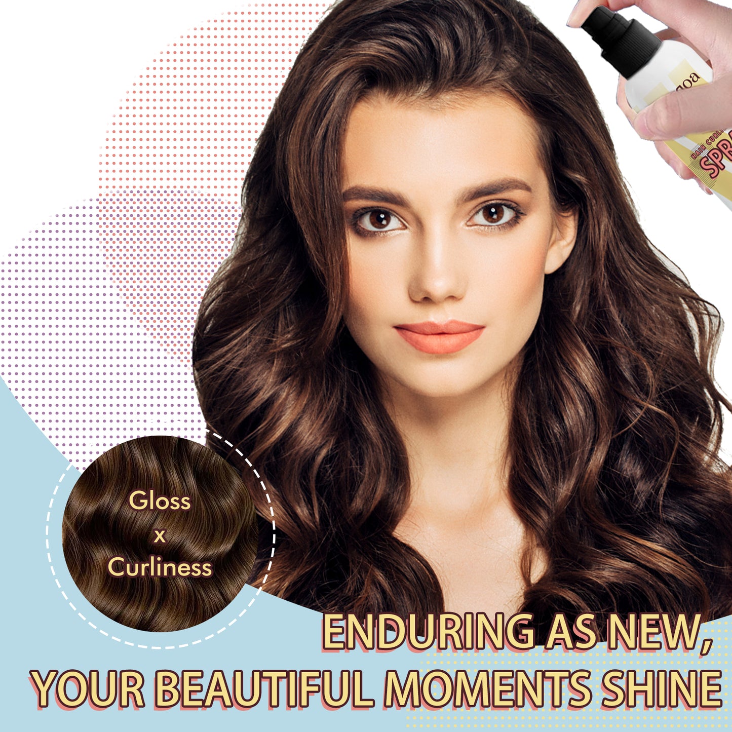 GDBadais Hair Curling Set, Moisturizing Curly Hair Styling Curly Styling Moisturizing Leave-In Hair Care