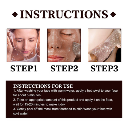 GDBadais Black Tea Mask Clean Pores Delicate Pores Brightening Skin Tender Skin Mask