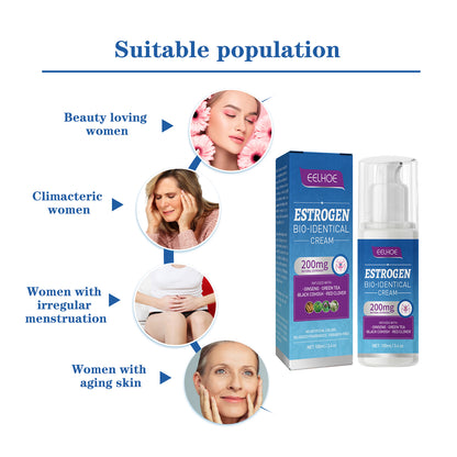 GDBadais Menopause Soothing Cream, Tired Night Sweats And Mood Swings Reduce Menopause Care Cream For Women