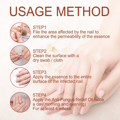 GDBadais 7 Day Nail Care Essence Grey Nail, Hand, Foot And Nail Nourishing Cleansing Essence