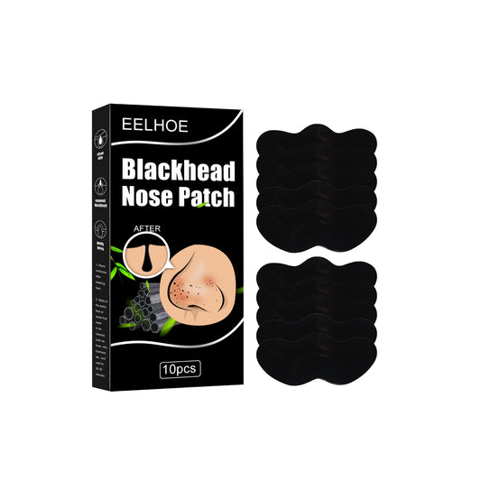 GDBadais Black Pig Nose Patch, Bamboo Charcoal Remove Blackhead Acne Tear Nose Mask Patch