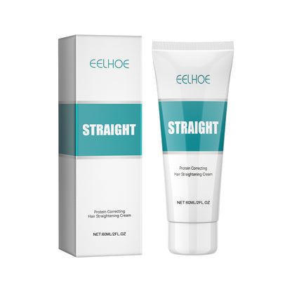 GDBadais Protein Correction Hair Straightening Cream, Smoothing Frizz Repair Split Damaged Hair Straightening Treatment Cream