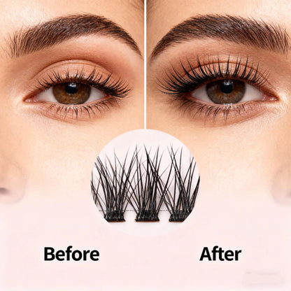 SOSIAY CICI DIY Eyelash Extension Kit - 320-Cluster Grafting Toolset with 9-16mm 40D Clusters, Adhesive, Sealant, Remover, & Curler for Natural Long-Lasting Lashes at Home