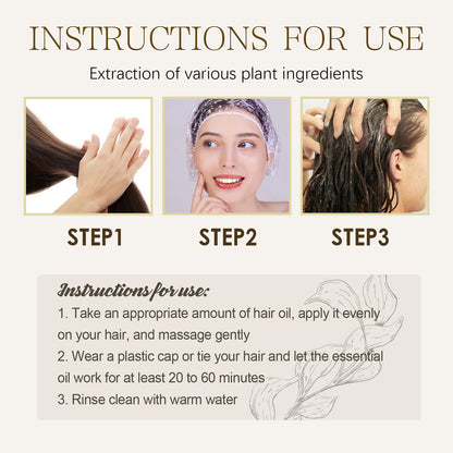 GDBadais Batana For Scalp And Hair, Nourishing Dry Hair Tail Care Smooth Hair Care Scalp Hair Mask Hair Care Oil