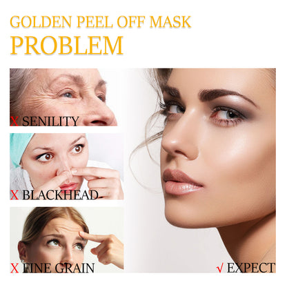 GDBadais 24k Gold Peel Mask Deeply Cleanses The Skin Of Blackheads, Pimples, Delicate Pores And Tighteners Skin Care