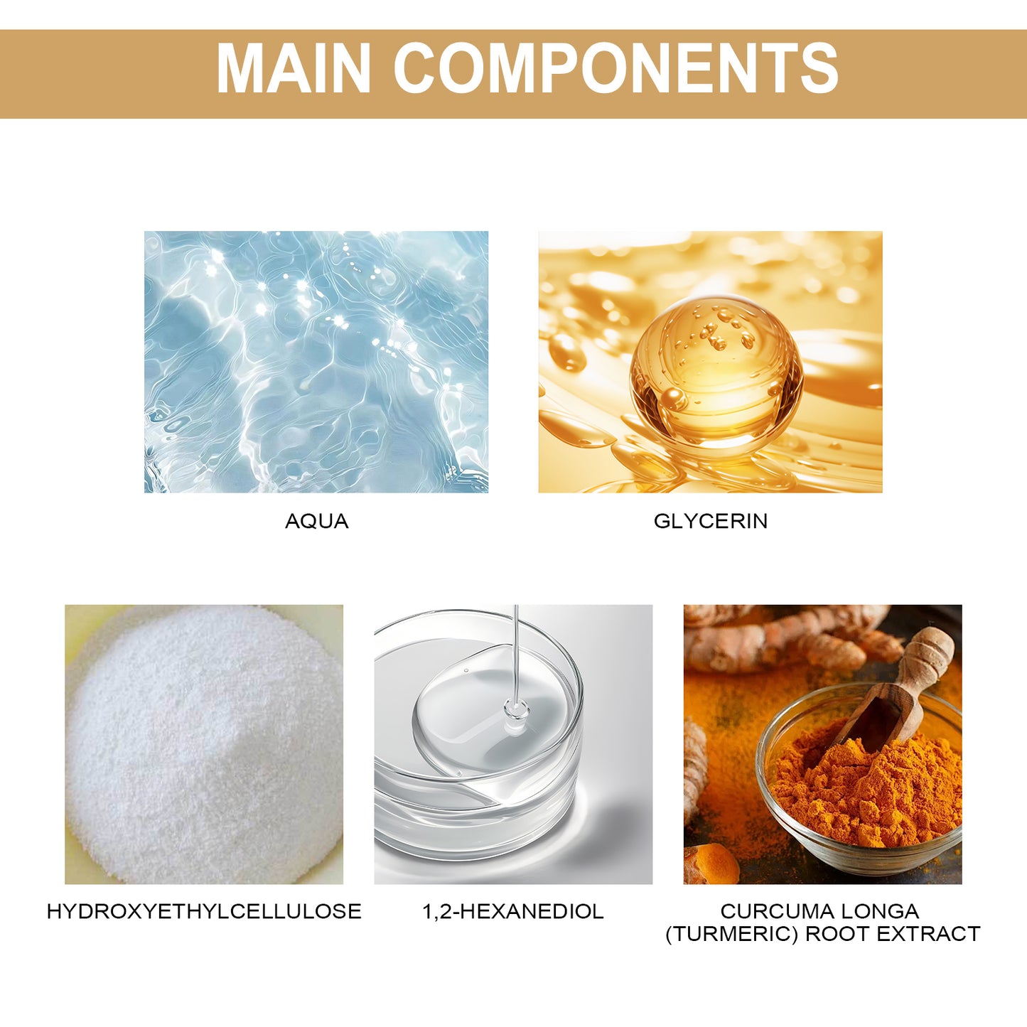 GDBadais Turmeric Correction Essence Facial Care Hydrating Moisturizing Gentle Moisturizing Skin Care Essence