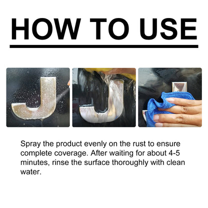 GDBadais Iron Remover Spray, Vehicle Rust Polishing Cleaning Decontamination Care Multi-Purpose Maintenance Agent