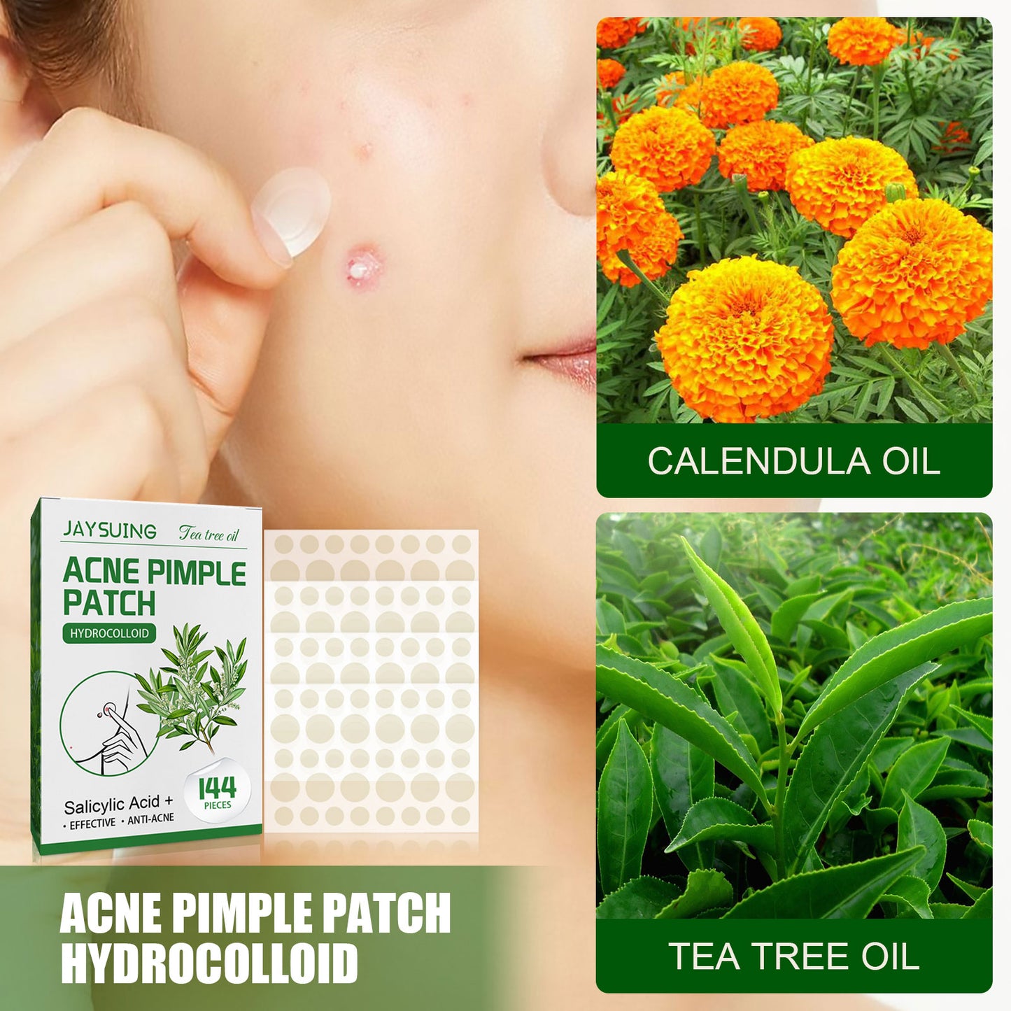 GDBadais Waterproof Invisible Acne Patch Lighten Acne Acne Print Moisturizing Repair Clear Patch
