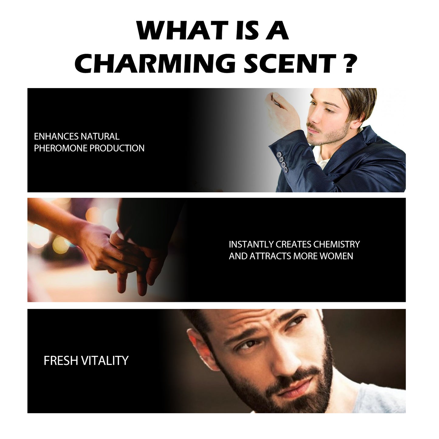 GDBadais Men's Eau De Toilette Spray Lasting Fragrance Fresh Natural Elegant Release Charm Dating Atmosphere Niche Perfume