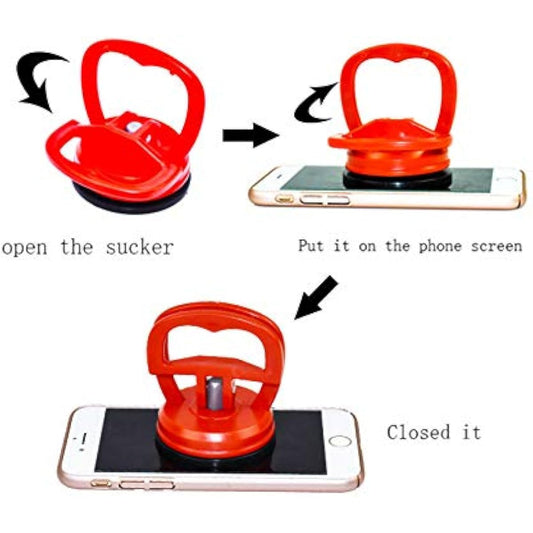 Screen repair tool 9-piece set, heavy-duty suction cup, pry tool, suitable for iPhone, iPad, iMac, MacBook, tablet, laptop, Samsung and other LCD screen opening tools