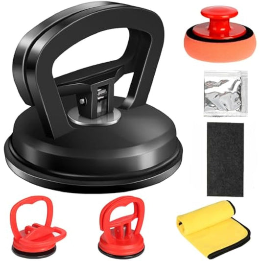 Dent Puller, Car Dent Puller 3 Pack, Suction Cup Dent Removal Kit for Paintless Dent Repair - Auto Body Repair Tool for Dents, Doors, Objects Moving