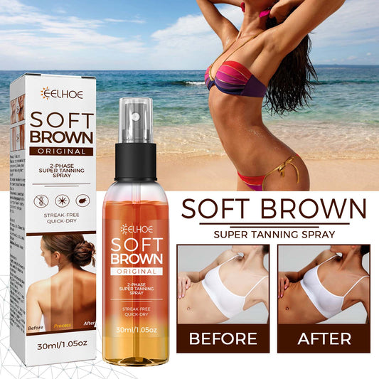 GDBadais Helps Tan Spray, Helps Black Refreshing Natural Bronzer Wheat Color Helps Tan Spray
