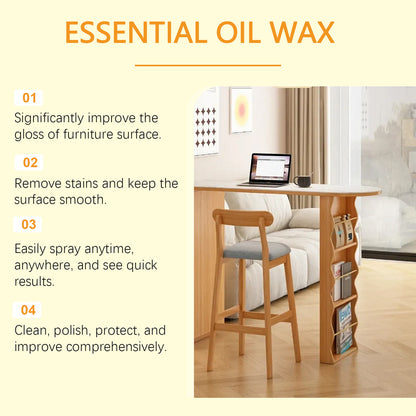 GDBadais Furniture Beeswax Spray, Furniture Floor Care Polishing Waterproof Anti-Cracking Scratches Refurbished Care Wax