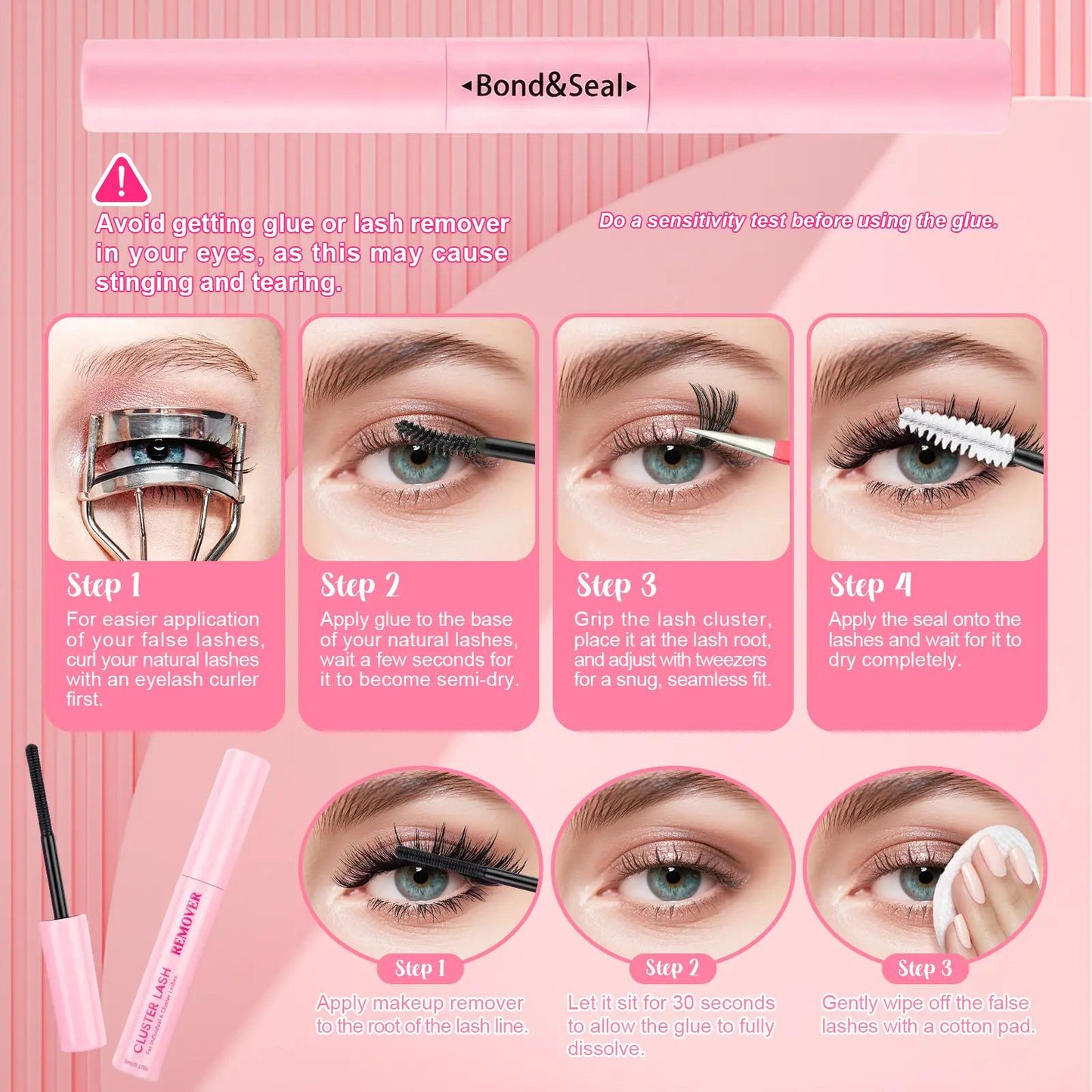 Amazing value eyelash set! A 6-box mixed gift set containing 2080 lashes, including two sets of tools: a volumizing set and a natural/mixed set for lower lashes. D-curl, suitable for all makeup looks and beginners.