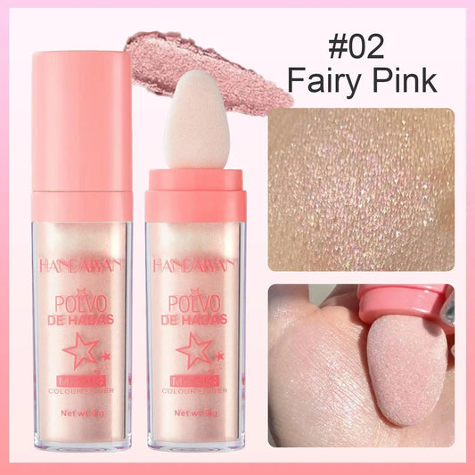 Fairy Dust Highlighting Powder - Full Body Pearlescent Glitter for Face, Eyes, Hair & Body, Sparkling Cosmetic Glow with Shiny Finish, Lightweight Non-Greasy Multi-Use Highlighter Makeup