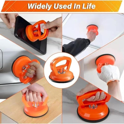 Dent Puller,Car Dent Puller 3 Pack Dent Remover Tool Dent Removal Kit for Car Suction Cup Dent Puller and Dent Repair Kit for Car Body,Screen,Tiles Lifting,Objects Moving(Orange+Yellow+Black)
