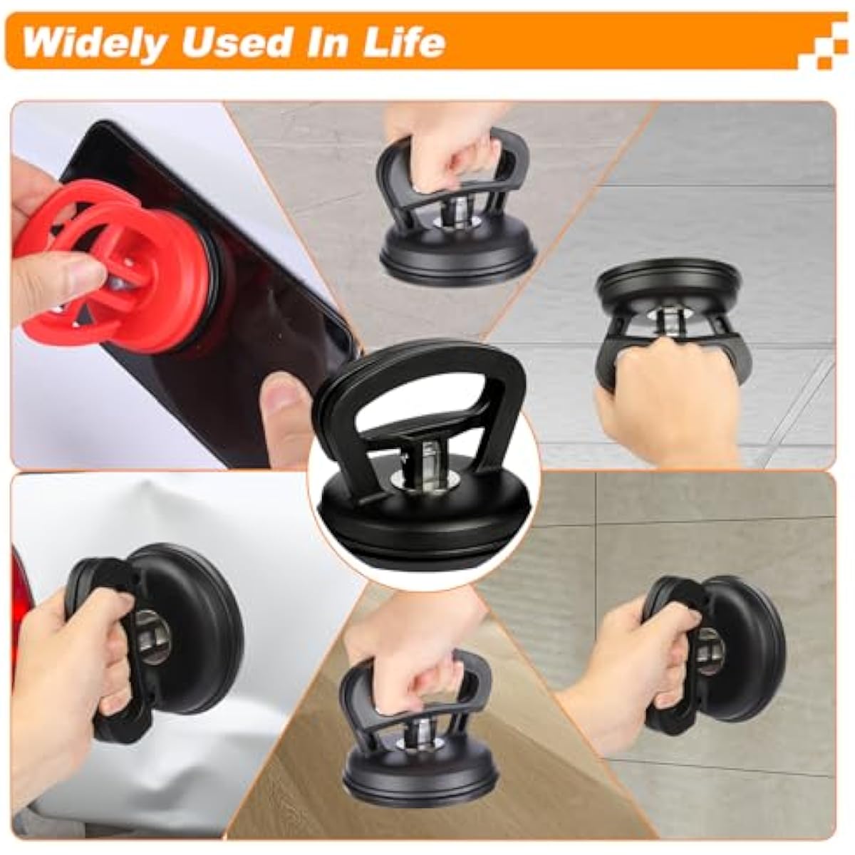 Dent Puller, Car Dent Puller 3 Pack, Suction Cup Dent Removal Kit for Paintless Dent Repair - Auto Body Repair Tool for Dents, Doors, Objects Moving