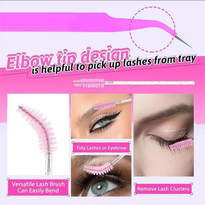 SOSIAY CICI Lightweight & Elongating Cluster False Eyelash Kit 40D Curl 320 Clusters 9-16mm Natural Voluminous DIY Lash Extensions with Soft Ultra-Thin Bands & Complete Tool Kit
