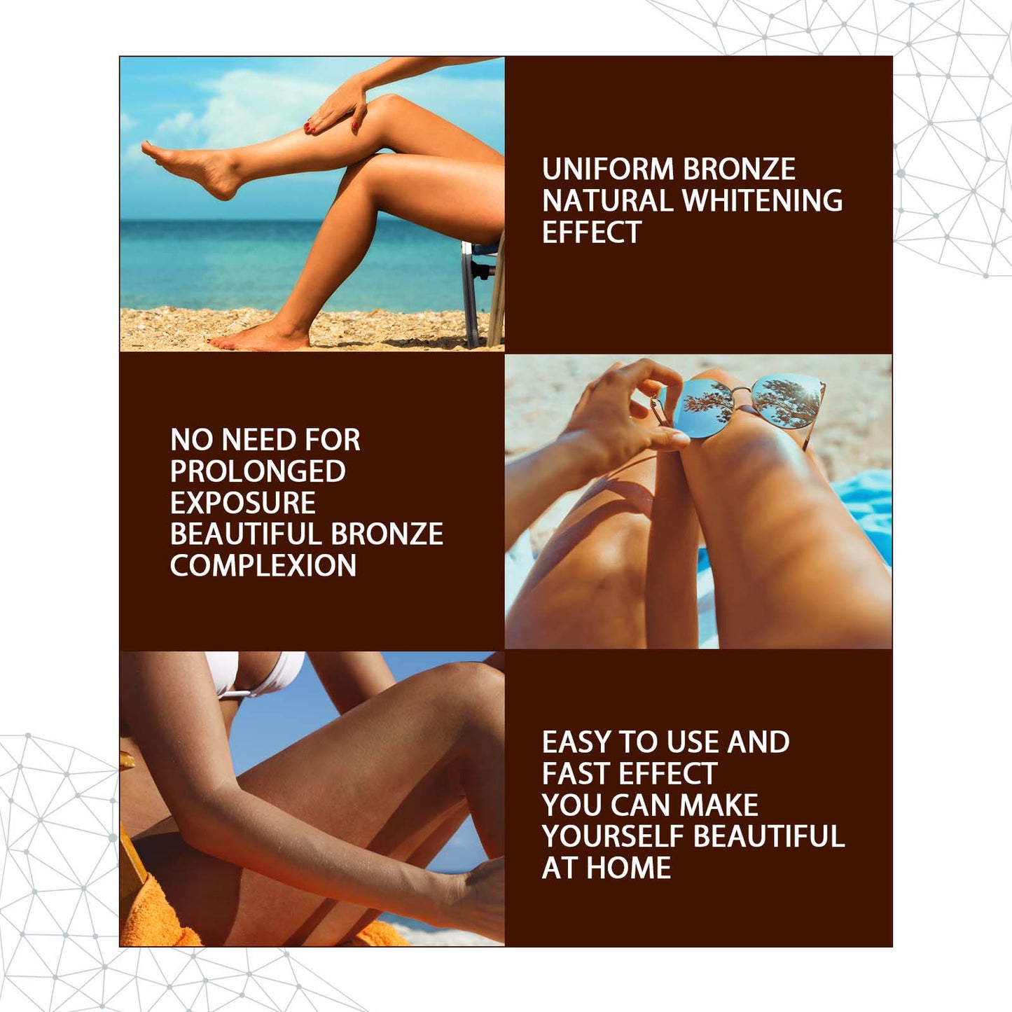 GDBadais Helps Tan Spray, Helps Black Refreshing Natural Bronzer Wheat Color Helps Tan Spray