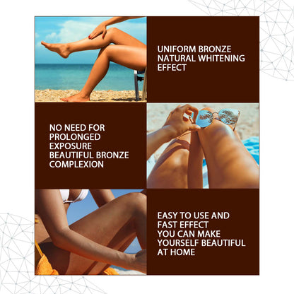 GDBadais Helps Tan Spray, Helps Black Refreshing Natural Bronzer Wheat Color Helps Tan Spray