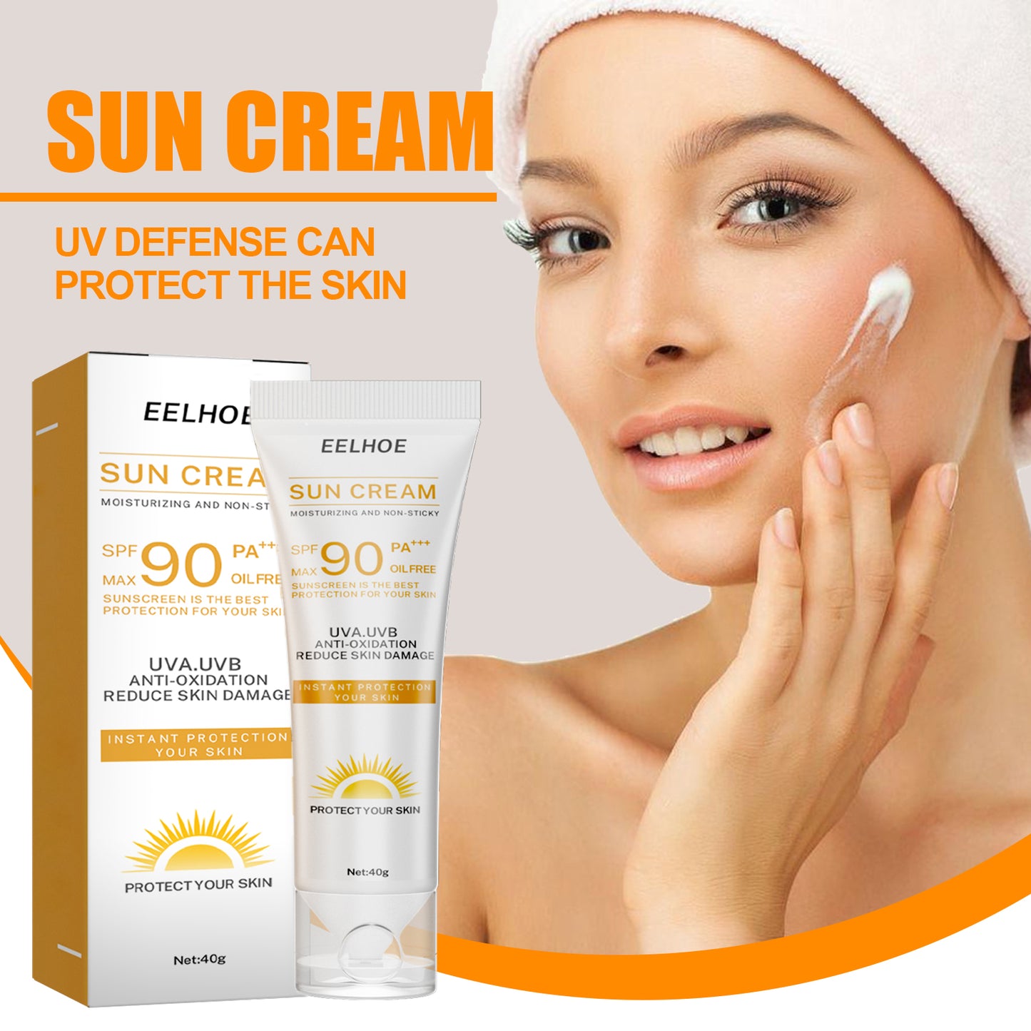 GDBadais Protective Cream Moisturizes The Face, Body And Skin Protection Without Fake White Summer Refreshing Without Greasy