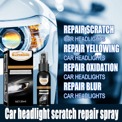 GDBadais Car Headlight Scratch Repair Spray, Reconditioning Spray For Headlamp Crystal Plated Vehicles