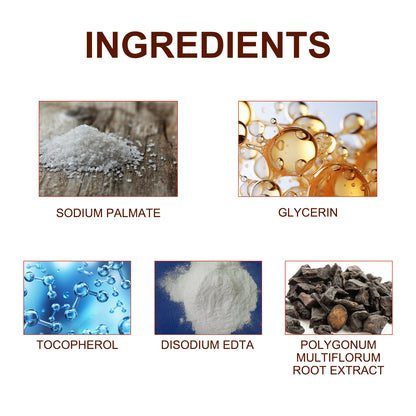 GDBadais Polygonum Multiflorum Shampoo Cake, Nourishing Root Essential Oil Shampoo Black Soothing Vegetable Shampoo