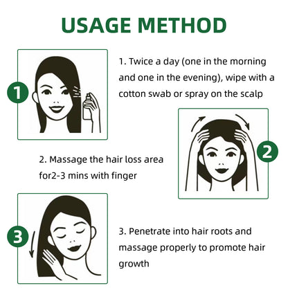 GDBadais Ginseng Hair Growth Liquid, Ginseng Essence Moisturizes Hair, Hair Prevents Loss And Care Hair Growth Spray
