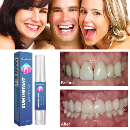 GDBadais Gum Instant Soothing Gel, Relieve Gums Swelling And Pain Clean Teeth Plaque Stains And Whiten Teeth Gel
