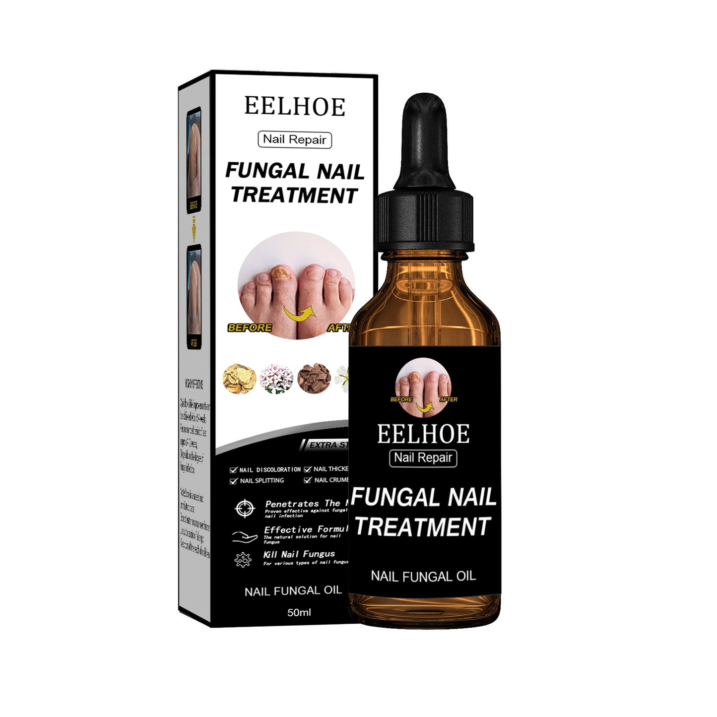 Fifuroes Nail Repair Solution Thickening And Brightening Nails Removing Gray Nail Repair Nourishing Nail Care Solution
