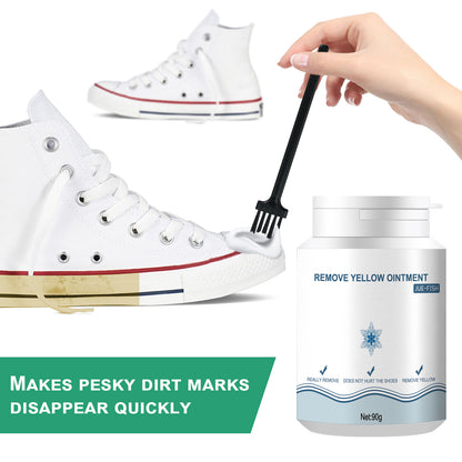 GDBadais Shoes Stain Removal Yellow Gel, Remove Oxidation To Clean Stains Yellow Edge Wash Free Gel Small White Shoes