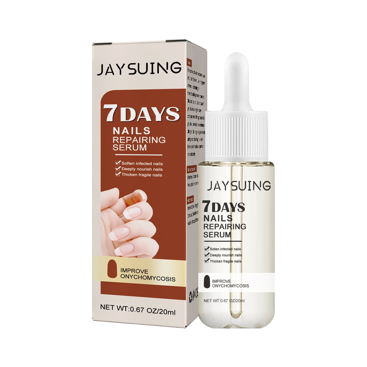 GDBadais 7 Day Nail Care Essence Grey Nail, Hand, Foot And Nail Nourishing Cleansing Essence