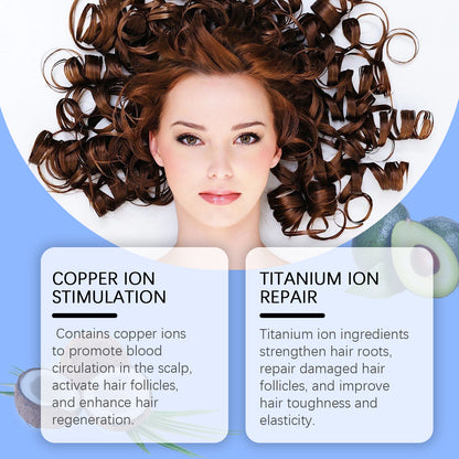 GDBadais Copper Peptide Hair Serum Nourishes Scalp, Nurses Roots, Restores Fluffy And Strong Hair
