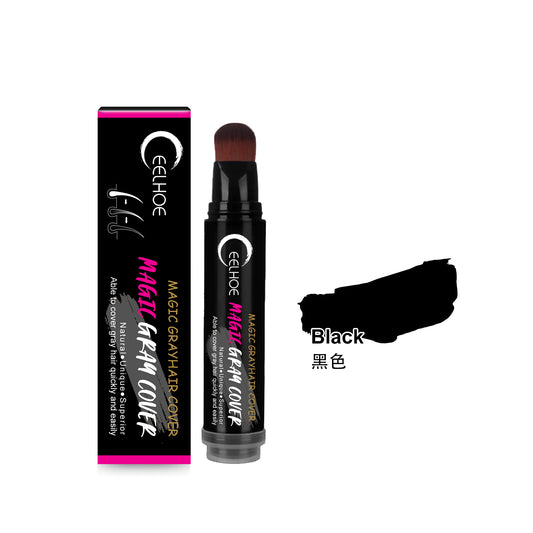 GDBadais Disposable Plant Hair Stick, Hair Without Damage Repair Color Black Brown Quick White Hair Cover Stick