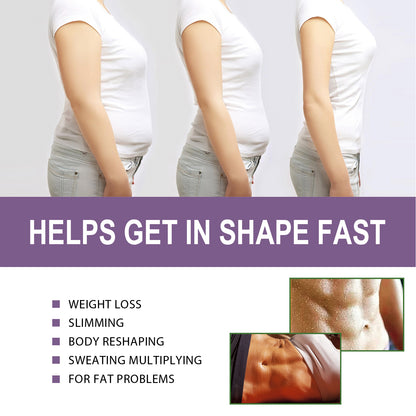 GDBadais Purple Leaf Slimming Cream Body Shaping And Firming Skin Small Waist Slim Curves Body Slimming Moisturizer