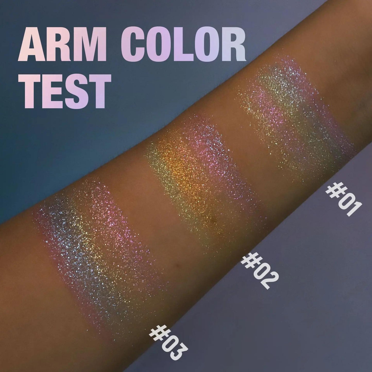 HANDAIYAN Color-Shifting Diamond Rainbow Eyeshadow Palette & Multi-Chrome Face Highlighter Palette — Versatile, Long-Lasting Pigmentation, High Saturation; Mix and Match to Create Your Own Signature Iridescent Look.