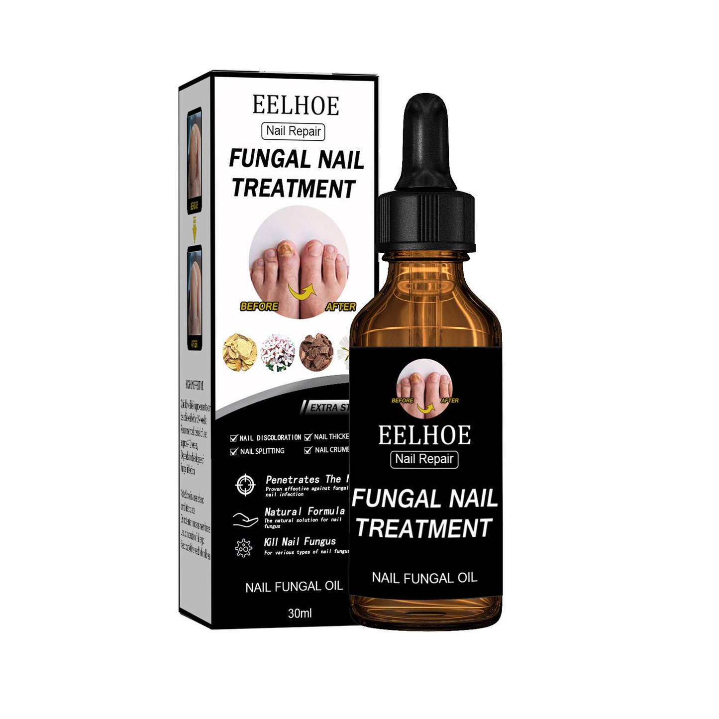 GDBadais Nail Repair Solution Thickening Brightening Nails Removing Gray Nails Dead Skin Repair Nourishing Nail Care Solution