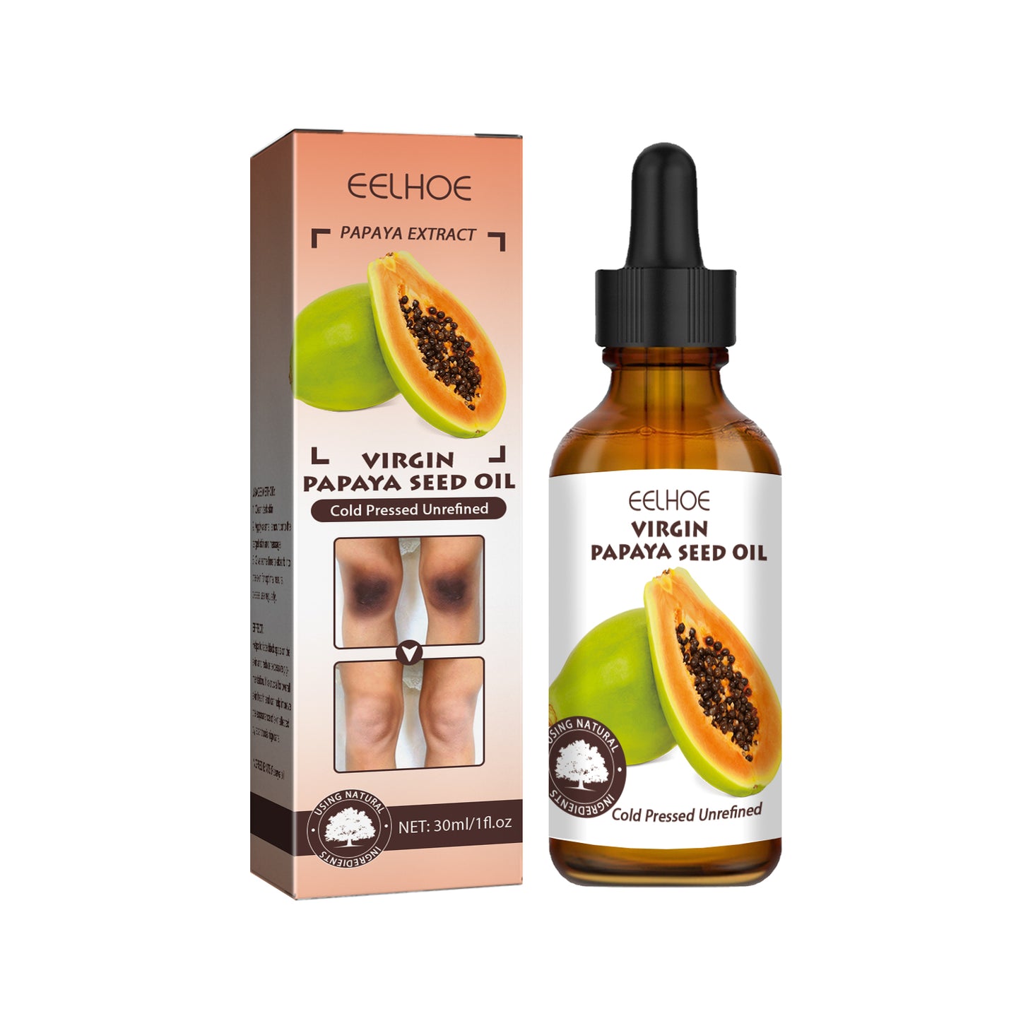 GDBadais Papaya Seed Skin Care Oil Lightening Dark Spots, Bending Joints, Elbows, Brightening Skin And Moisturizing Oil