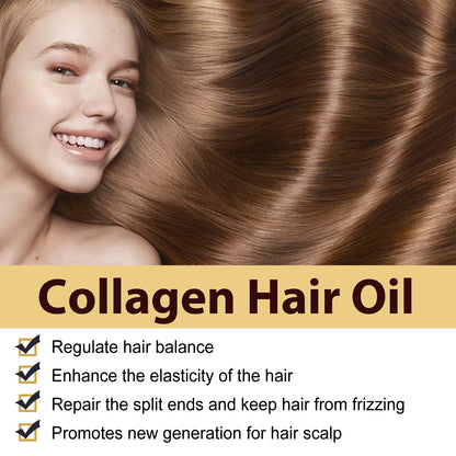 GDBadais Maca Essence Repair Collagen, Repair Bifurcate Improve Hair Moist Smooth The Hair Essence
