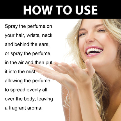 GDBadais Vanilla Jasmine Fragrance Spray, Behind The Ears Neck Wrist Natural Fresh Fragrance Long-Lasting Fragrance