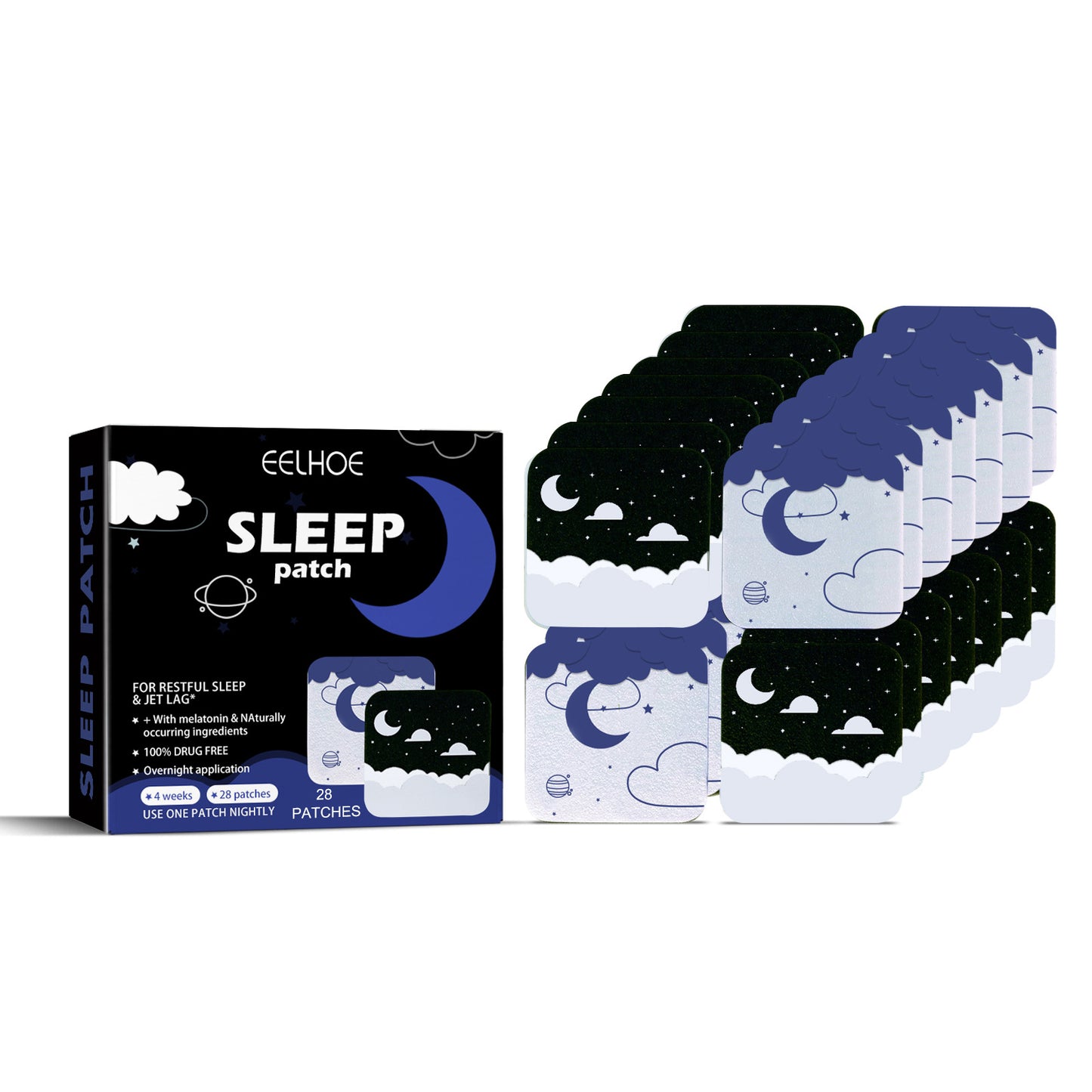 GDBadais Sleep Aid Patch, Relieve Irritability, Anxiety, Insomnia, Improve Sleep Quality And Improve Sleep Quality